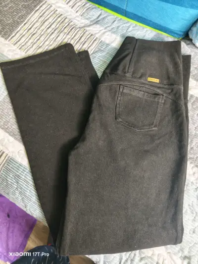Pantalones negros de mujer Duly - miniatura 1