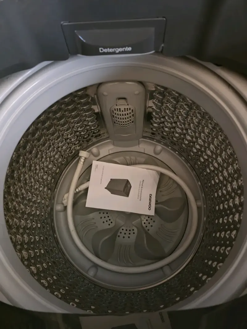 Lavadora Daewoo 8kg carga superior gris - 2