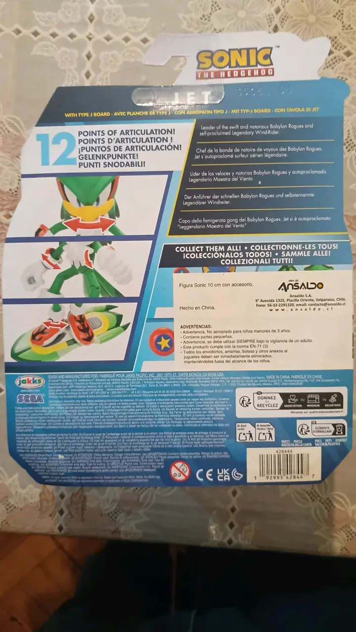 Figura de acción Jet Sonic The Hedgehog - 2
