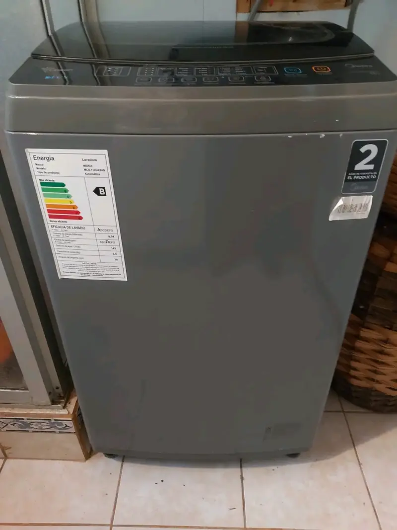 Lavadora Midea 11 kg con tapa de vidrio templado - 5