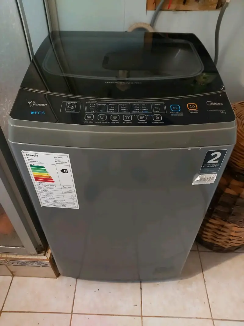 Lavadora Midea 11 kg con tapa de vidrio templado - 6
