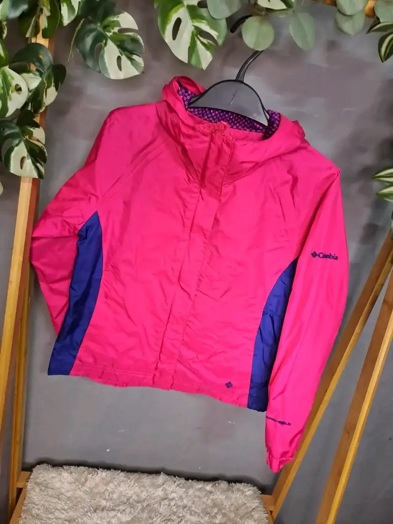 Chaqueta impermeable Talla7-8 Columbia rosa - 1