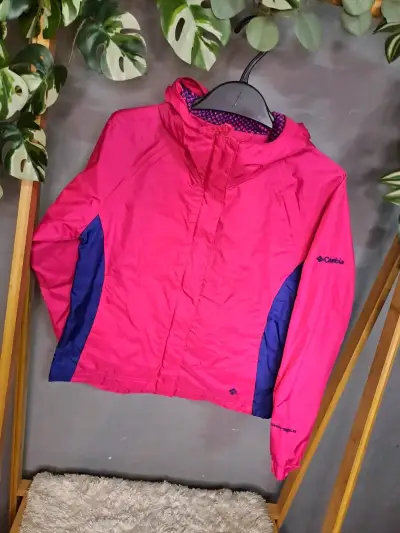 Chaqueta impermeable Talla7-8 Columbia rosa - miniatura 1