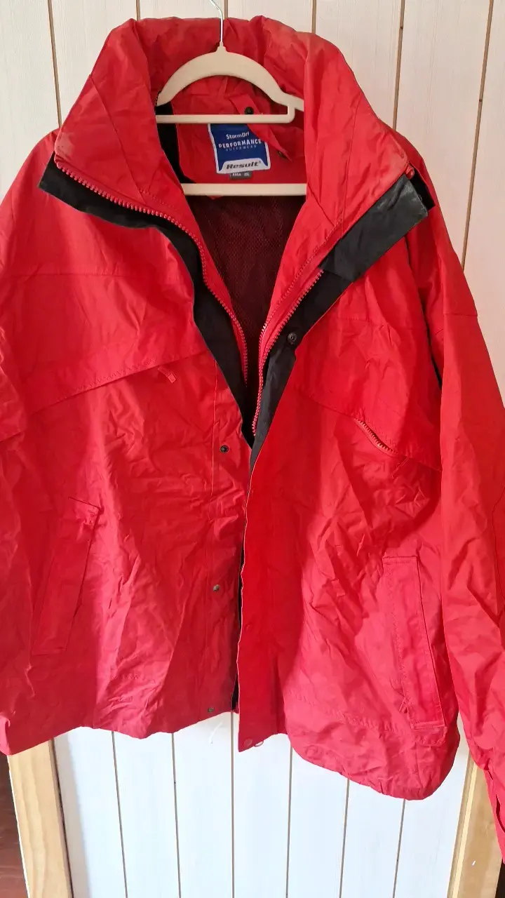 Chaqueta impermeable roja StormOff talla XL - 1