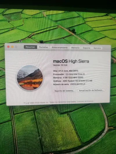 iMac 21.5 pulgadas 2011 con macOS High Sierra - miniatura 2