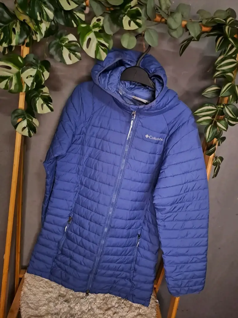 Chaqueta niña Columbia azul Talla 14  con capucha - 1