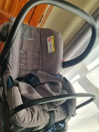 Coche Doble para Bebé Infanti Gris - miniatura 4