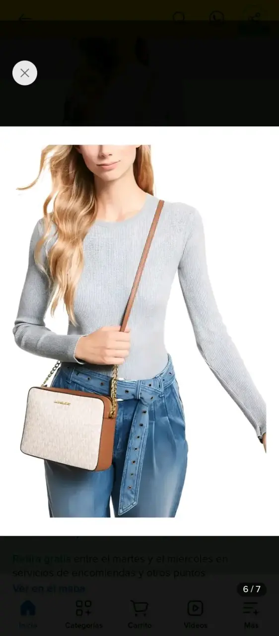 Cartera Michael Kors Jet Set bandolera nueva - 5