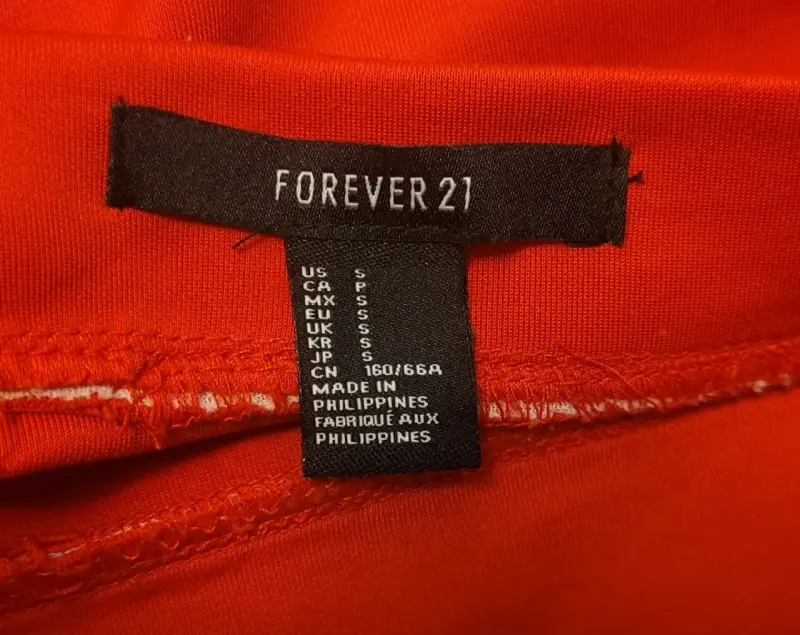 Falda roja con cierre Forever 21 - 3