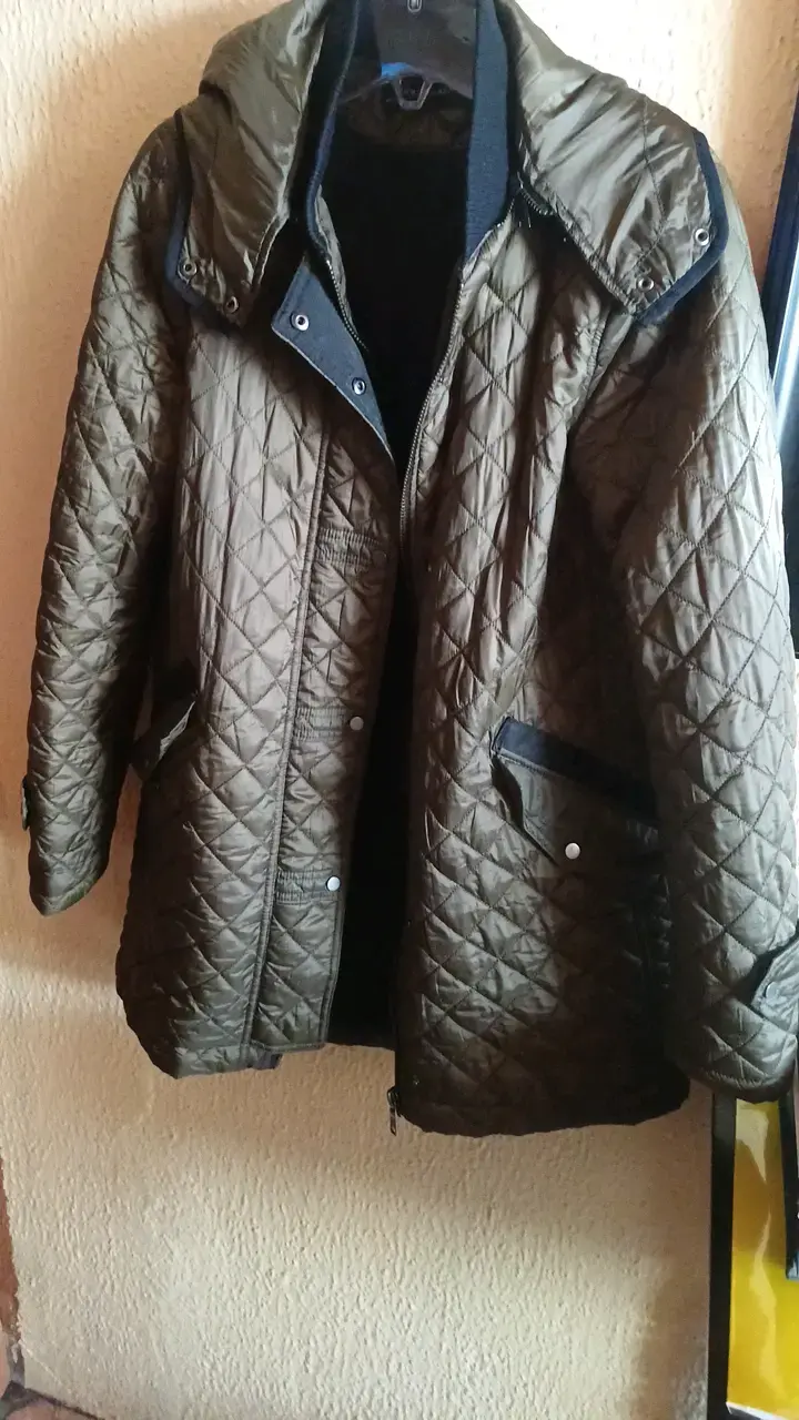 Abrigo acolchado marrón Zara Woman talla M - 1