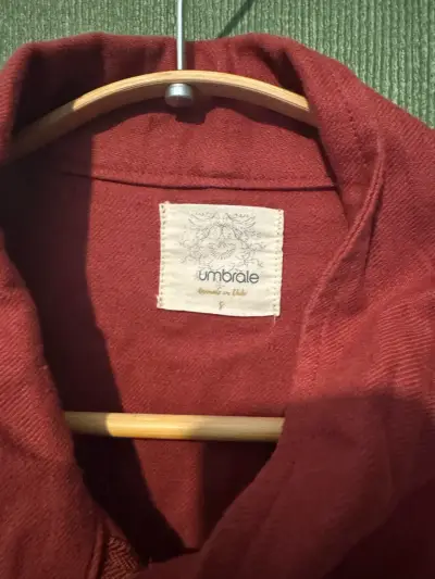 Chaqueta roja de algodón Umbrale para mujer - miniatura 2