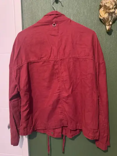Chaqueta roja de algodón Umbrale para mujer - miniatura 3