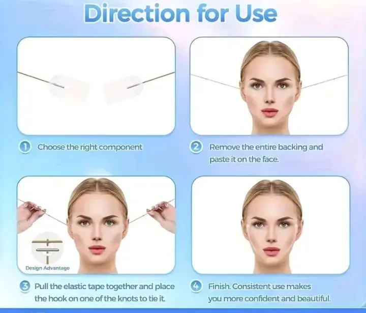 Cintas Lifting Facial Instantáneo - 3