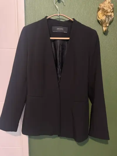 Blazer negro Zara Basic para mujer - miniatura 2