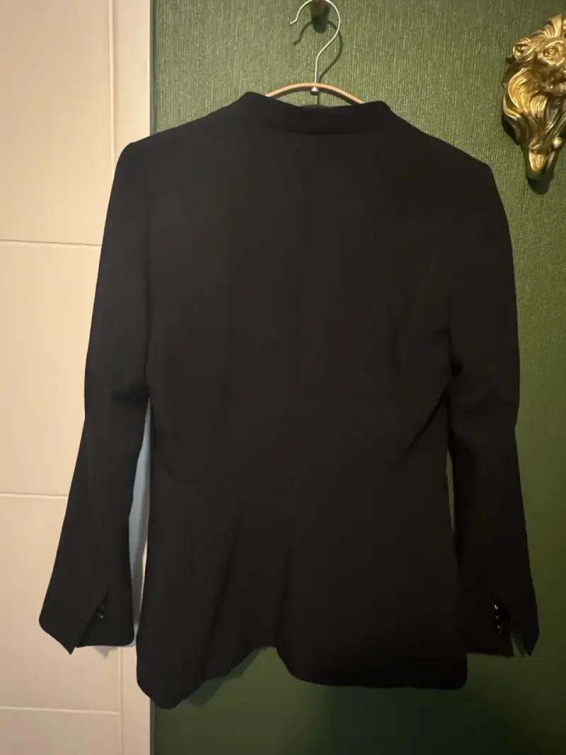 Blazer negro Zara Basic para mujer - 4