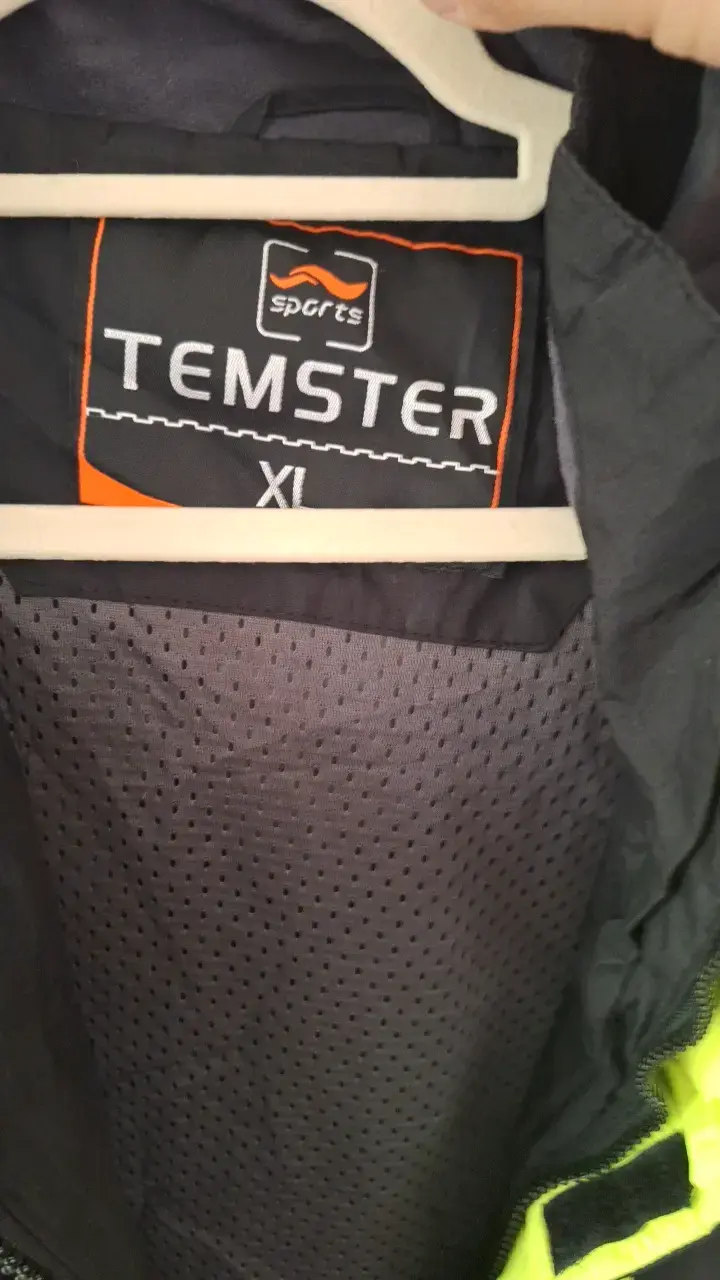 Chaqueta deportiva negra y verde Temster XL - 2