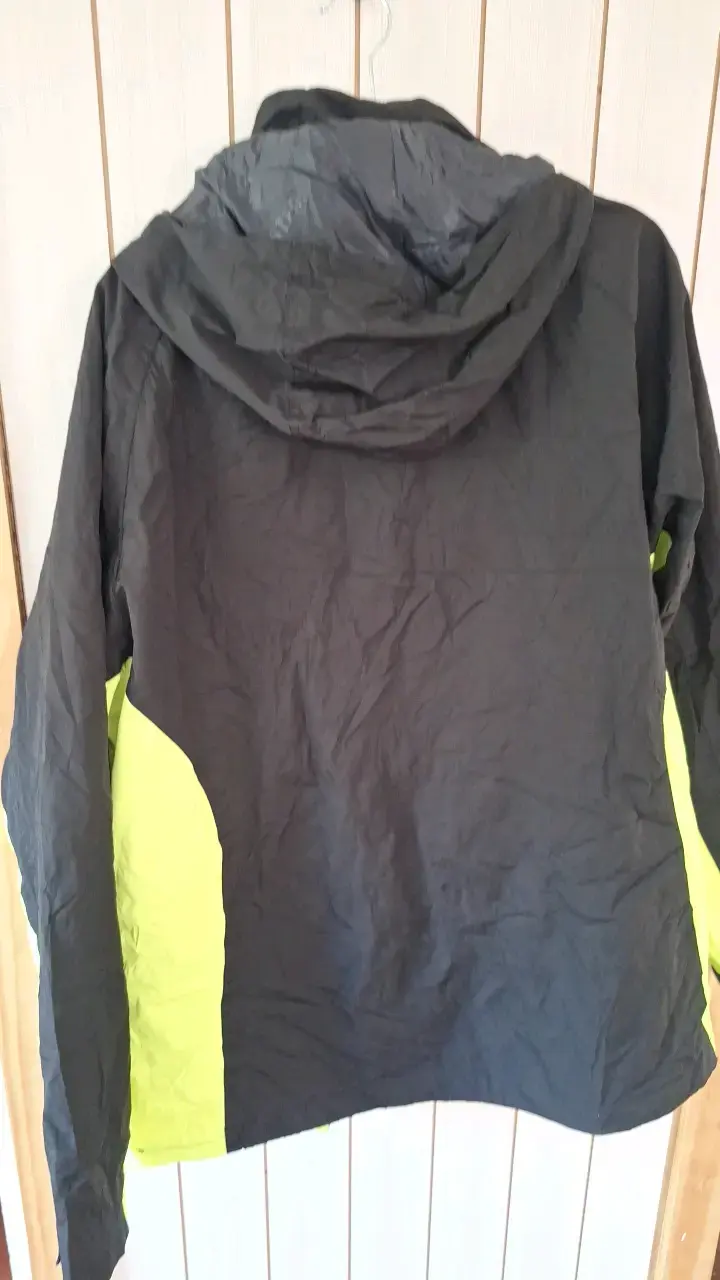 Chaqueta deportiva negra y verde Temster XL - 3