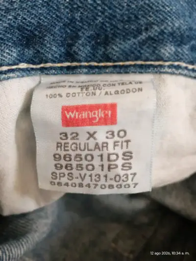 Jeans Wrangler Regular Fit Talla 32x30 - miniatura 3