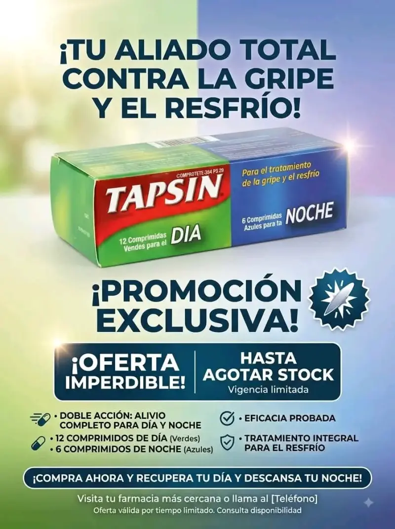 Tapsin Caliente Día y Noche Antigripal - 4