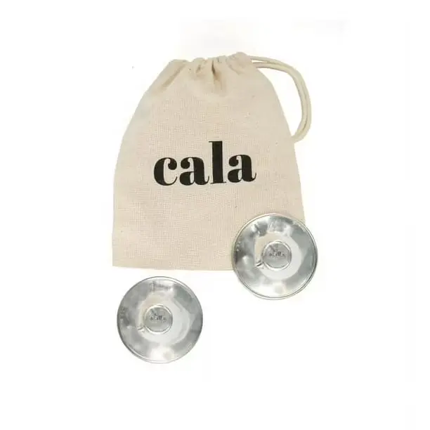 Protectores de pezones de plata Cala con bolsa