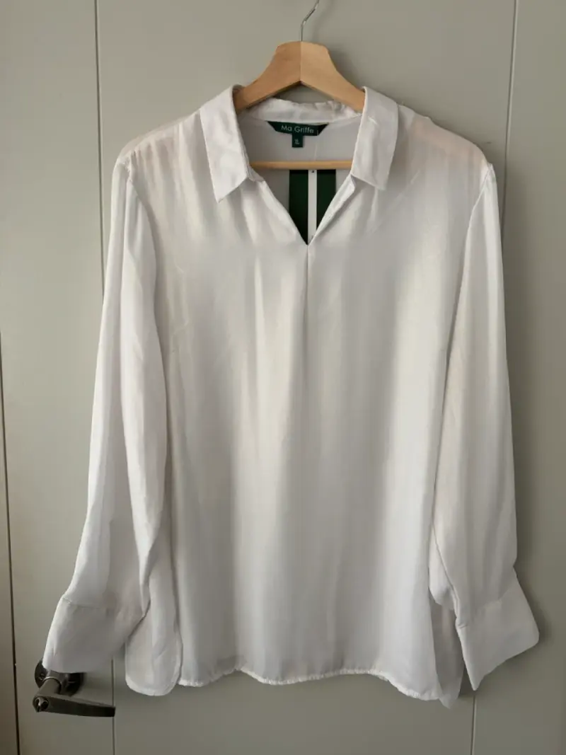 Blusa Blanca Ma Griffe Talla XL - 1