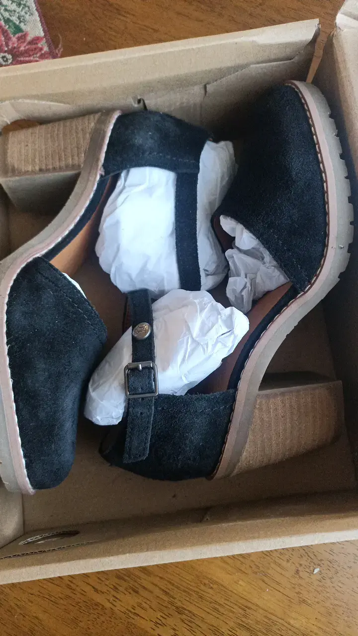 Zapatos de tacón negro con hebilla talla 37 - 1