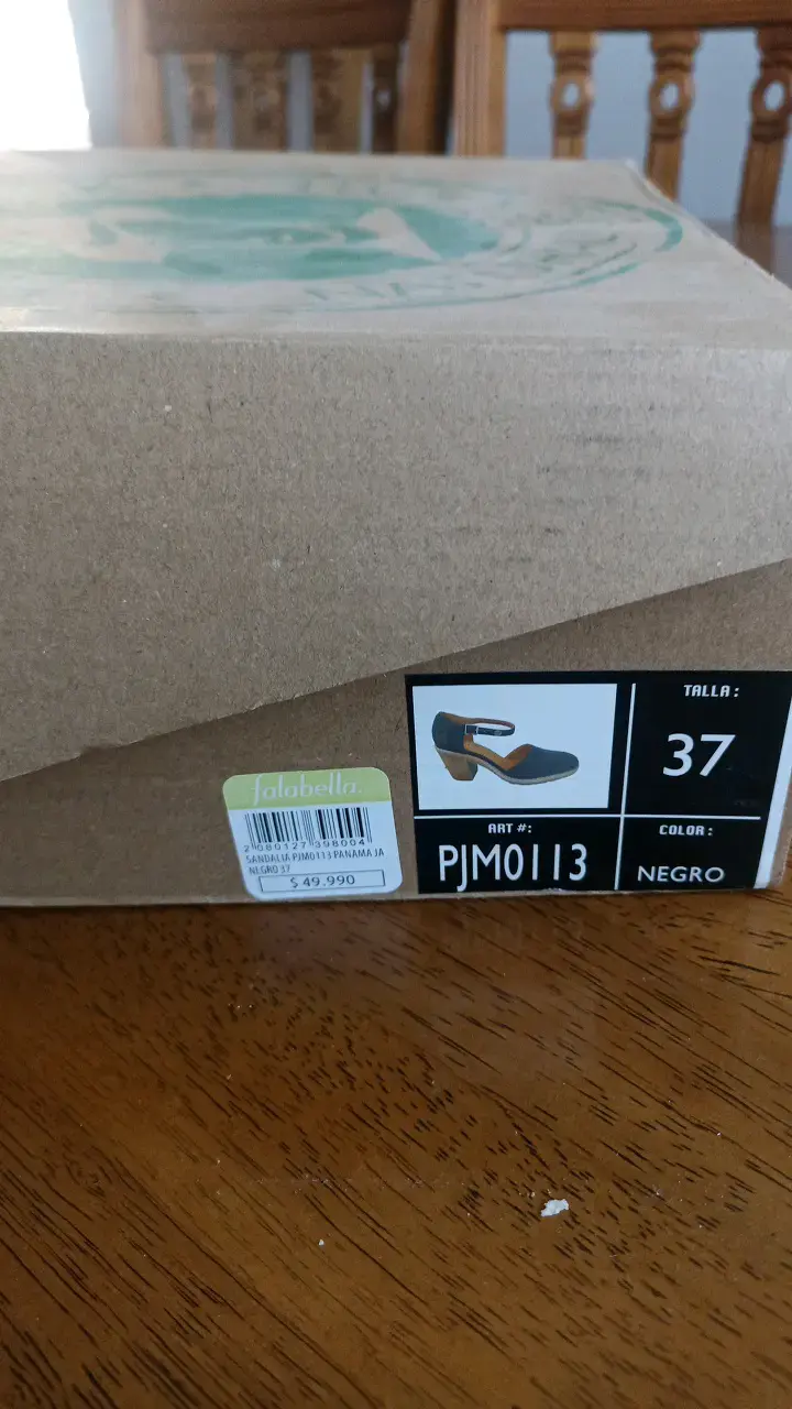 Zapatos de tacón negro con hebilla talla 37 - 4