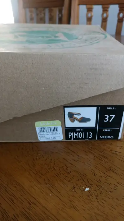 Zapatos de tacón negro con hebilla talla 37 - miniatura 4
