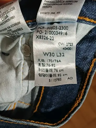 Jeans Levi's 505 clásicos azul - miniatura 5