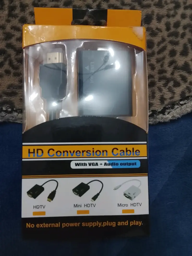 Cable de Conversión HD con Salida VGA y Audio