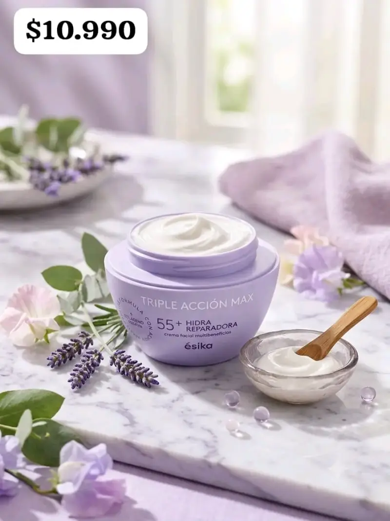 Crema Facial Hidra Reparadora ÉsiKa Triple Acción
