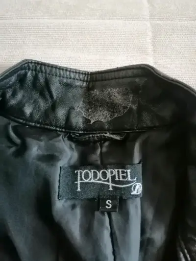Chaqueta de cuero negra para mujer Todopiel - miniatura 2