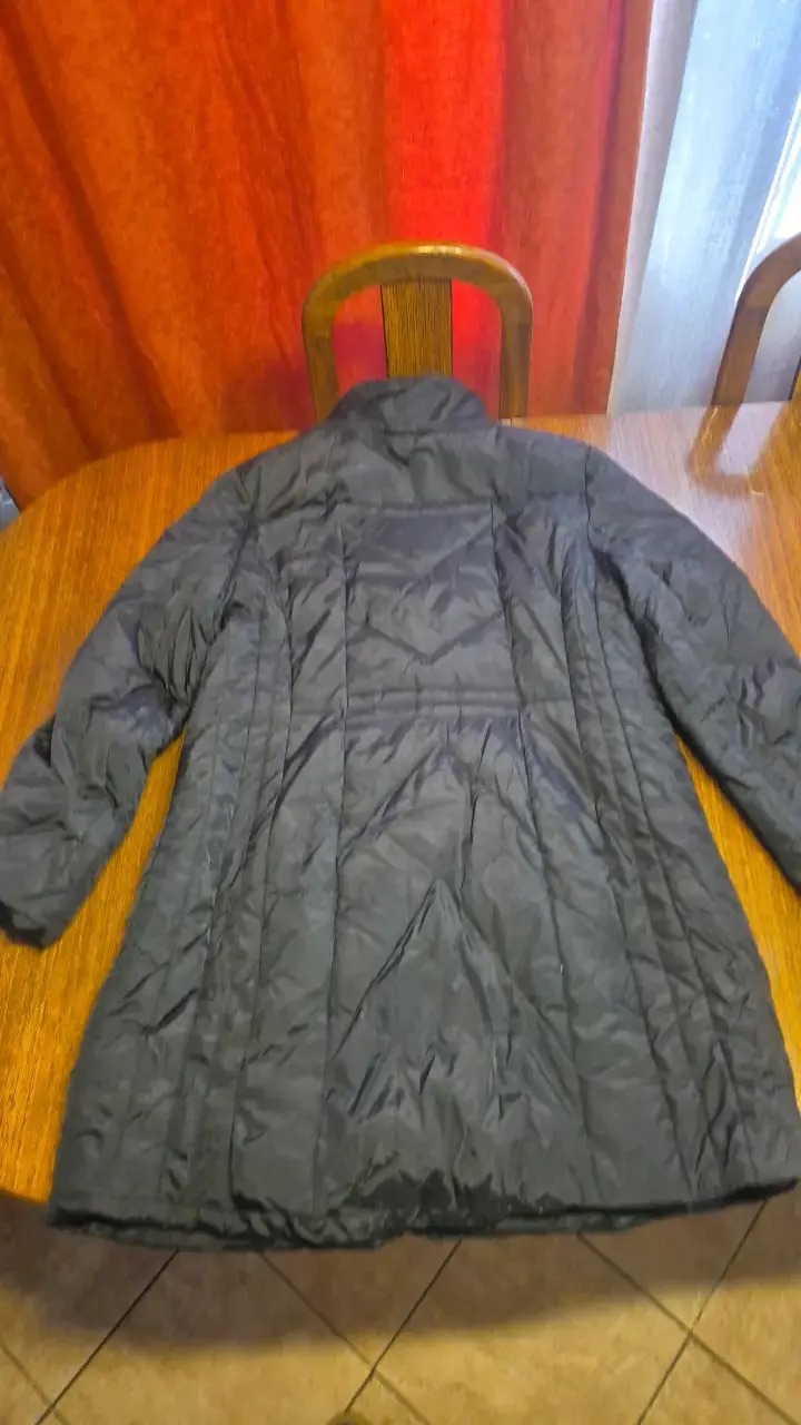 Abrigo negro Anne Klein para mujer talla XL - 2