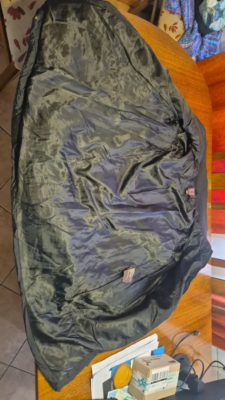 Abrigo negro Anne Klein para mujer talla XL - 3