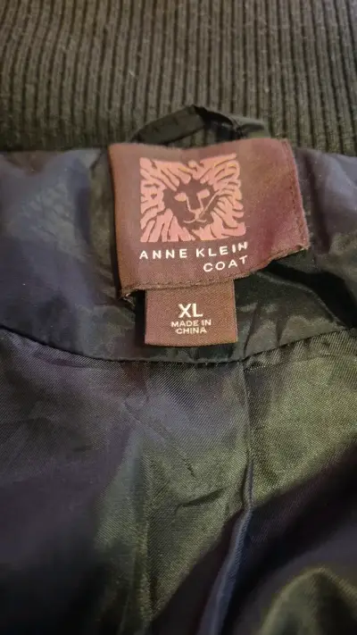 Abrigo negro Anne Klein para mujer talla XL - miniatura 4