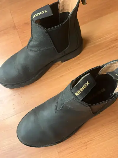 Botines negros de cuero Renox mujer talla 40 - miniatura 3