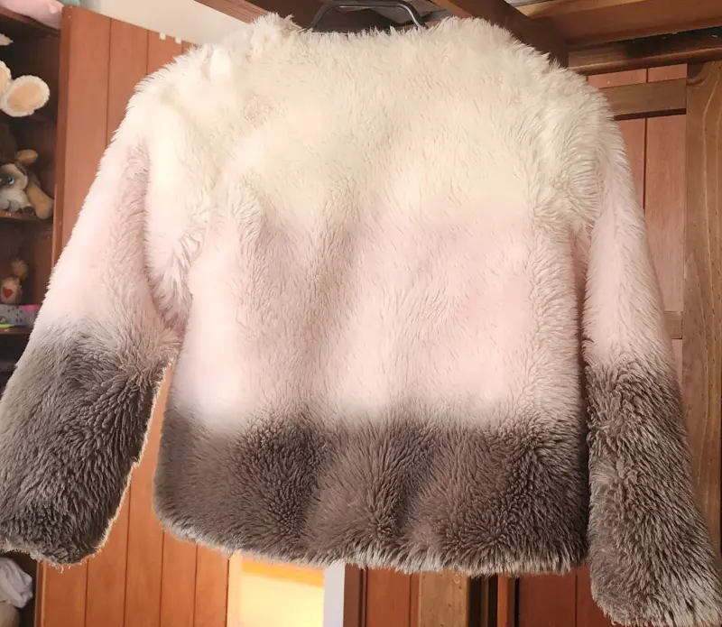 Chaqueta de piel sintética degradada para niña - 2