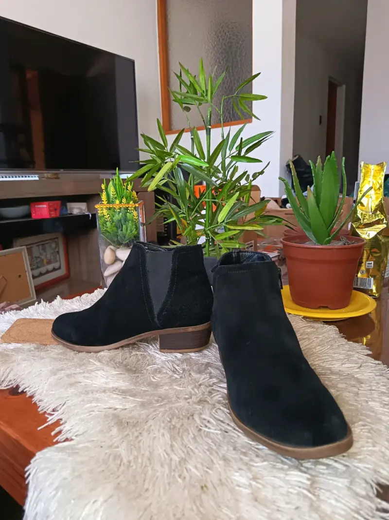 Botin de gamuza negro - 1