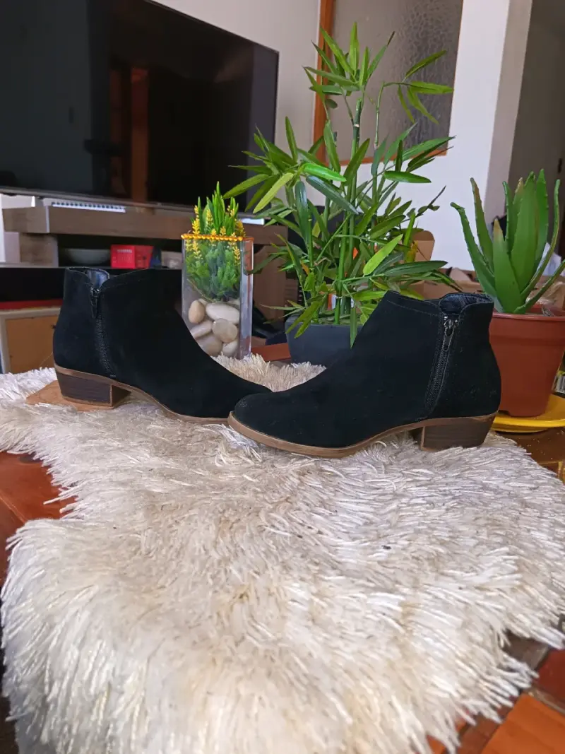 Botin de gamuza negro - 4