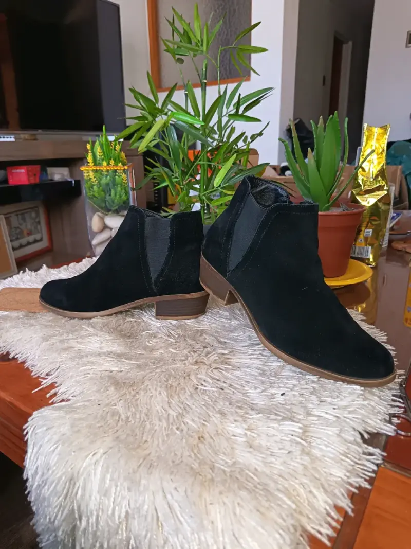 Botin de gamuza negro - 5