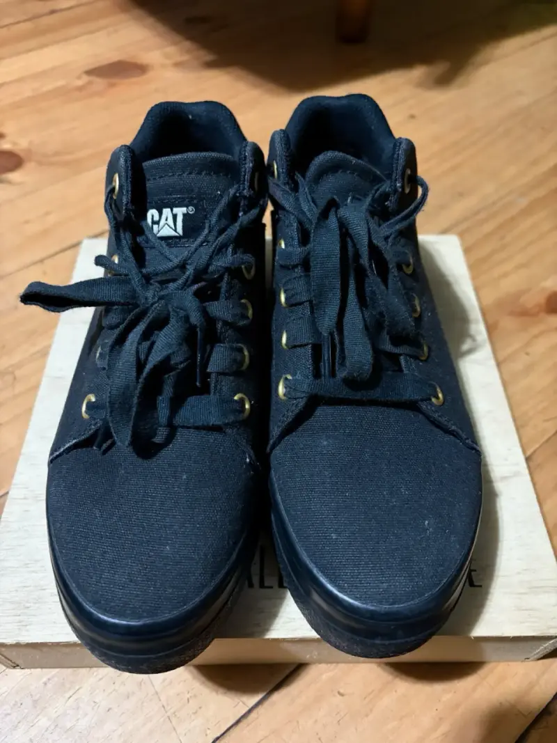 Zapatillas negras de lona CAT - 2