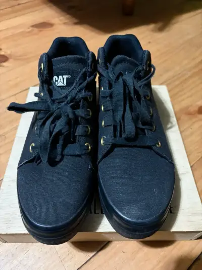 Zapatillas negras de lona CAT - miniatura 2