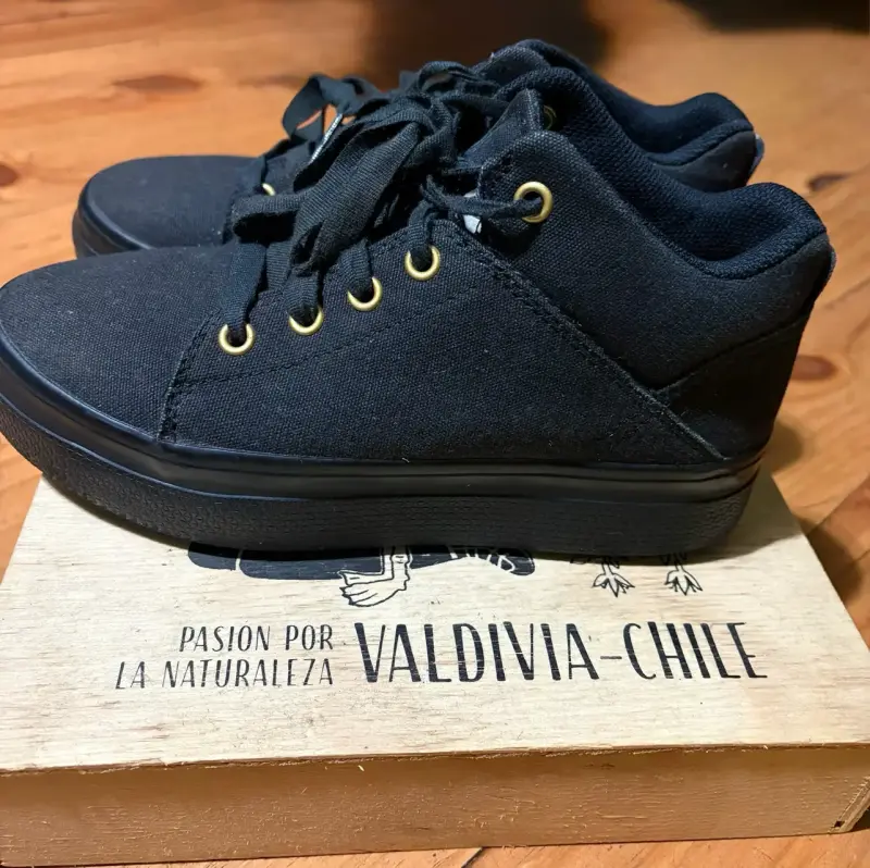 Zapatillas negras de lona CAT - 4