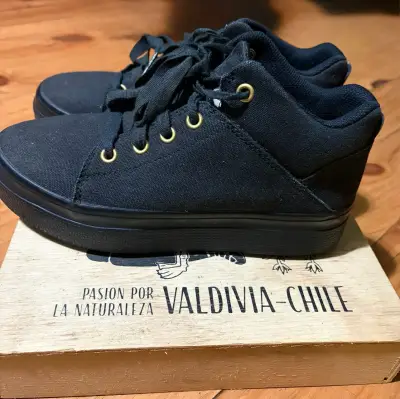 Zapatillas negras de lona CAT - miniatura 4