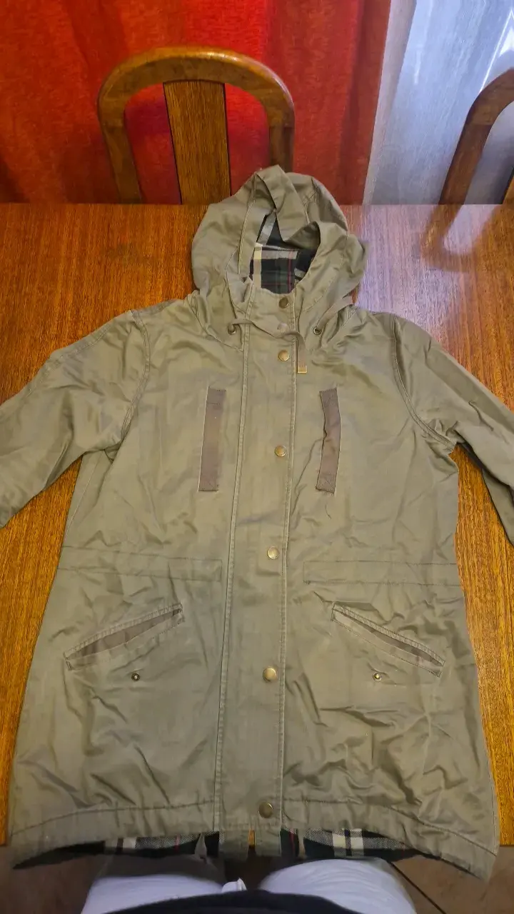 Parka verde con capucha para hombre - 3