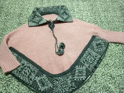Conjunto de ropa infantil con chaleco de piel sintética - miniatura 4
