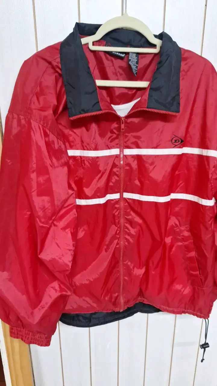Cortaviento rojo y negro Dunlop para hombre - 1