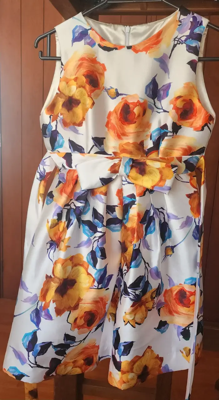Vestido floral sin mangas - 1