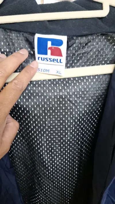 Chaqueta azul con capucha Russell talla XL - miniatura 2