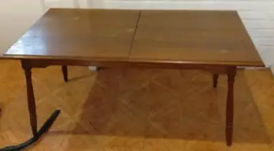 Mesa de comedor extensible de madera - miniatura 3